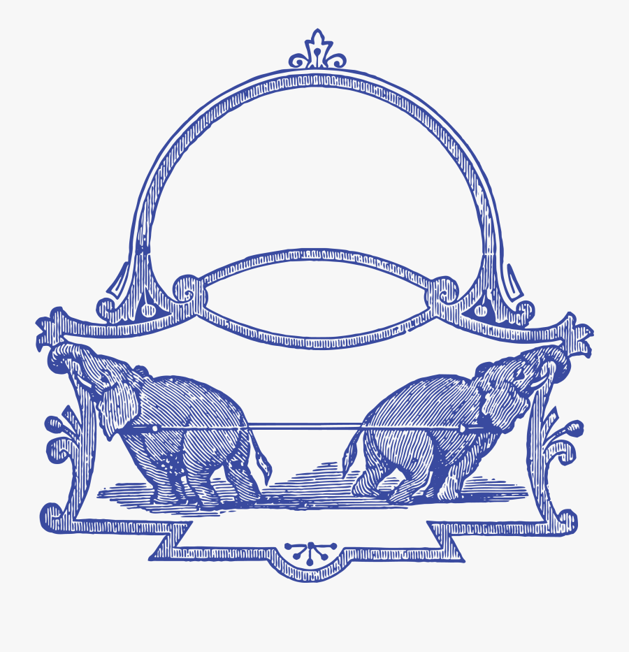 Free Vintage Circus Elephants - Circus, Transparent Clipart