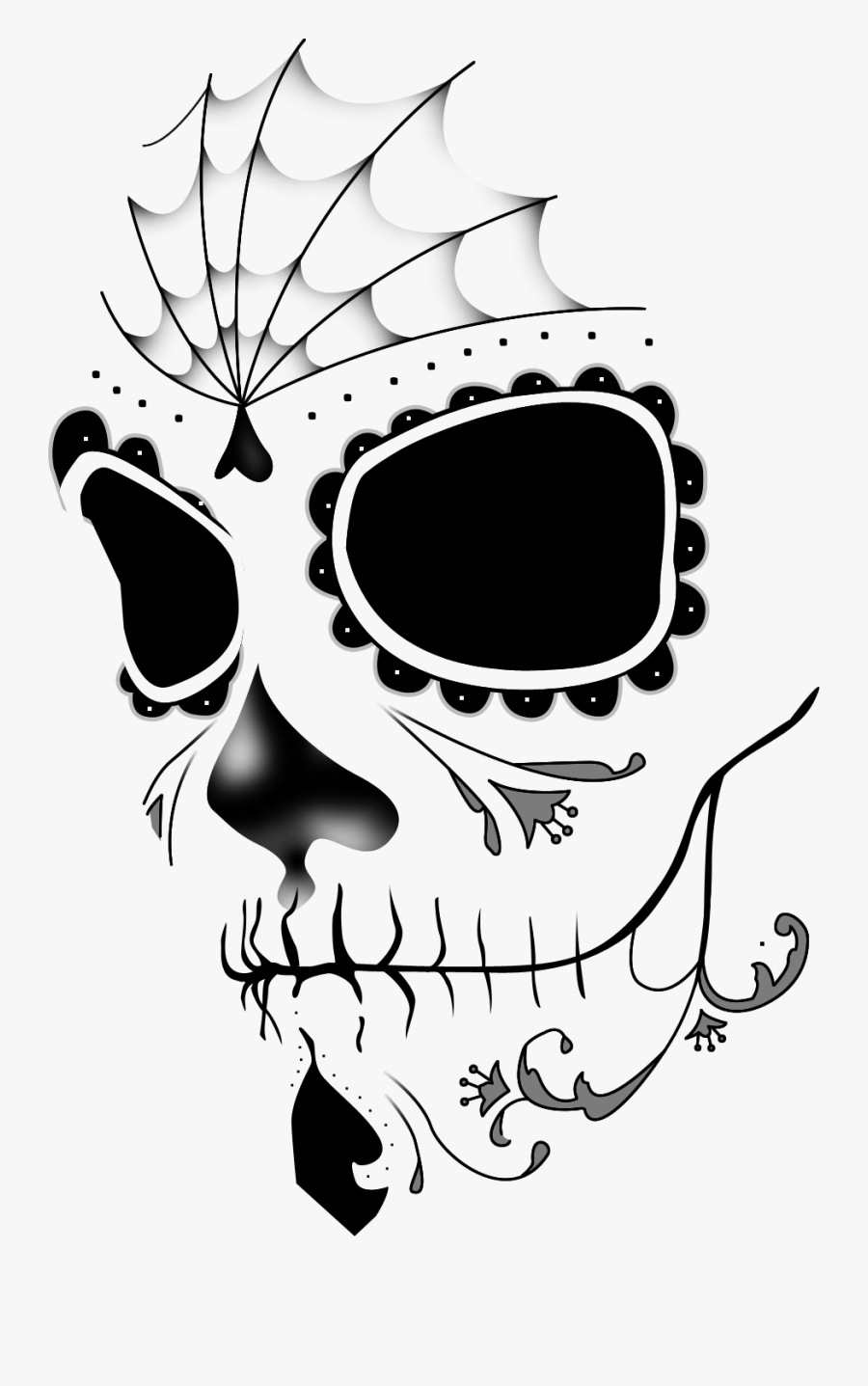 Sugar Skull Template Printable Free Printable Templates