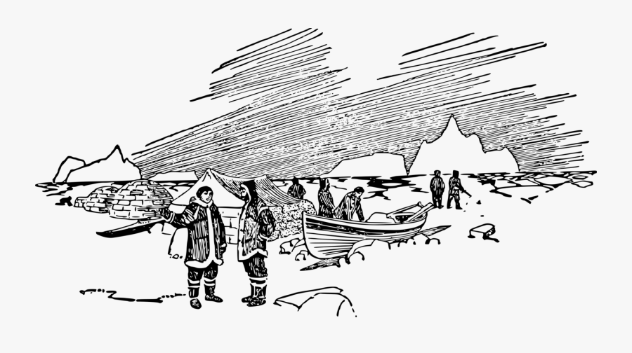 Desert Clipart Black And White - Arctic Clip Art Black And White, Transparent Clipart