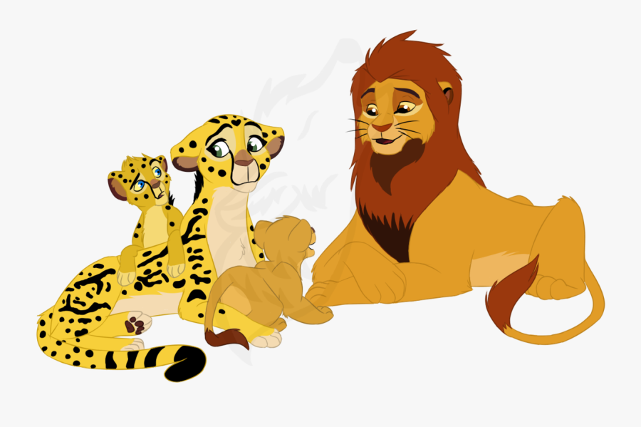 Tegan03 7 0 Kion"s Family By Rethza - Kion And Fuli Family, Transparent Clipart