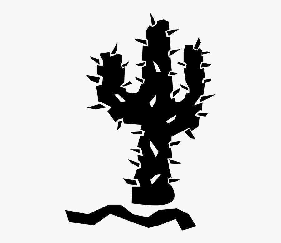 Transparent Cactus Silhouette Clipart - Tree, Transparent Clipart