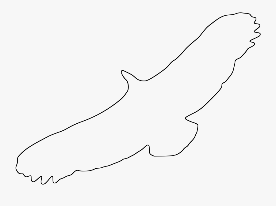 Griffon Vulture Outline Clip Arts - Line Art, Transparent Clipart