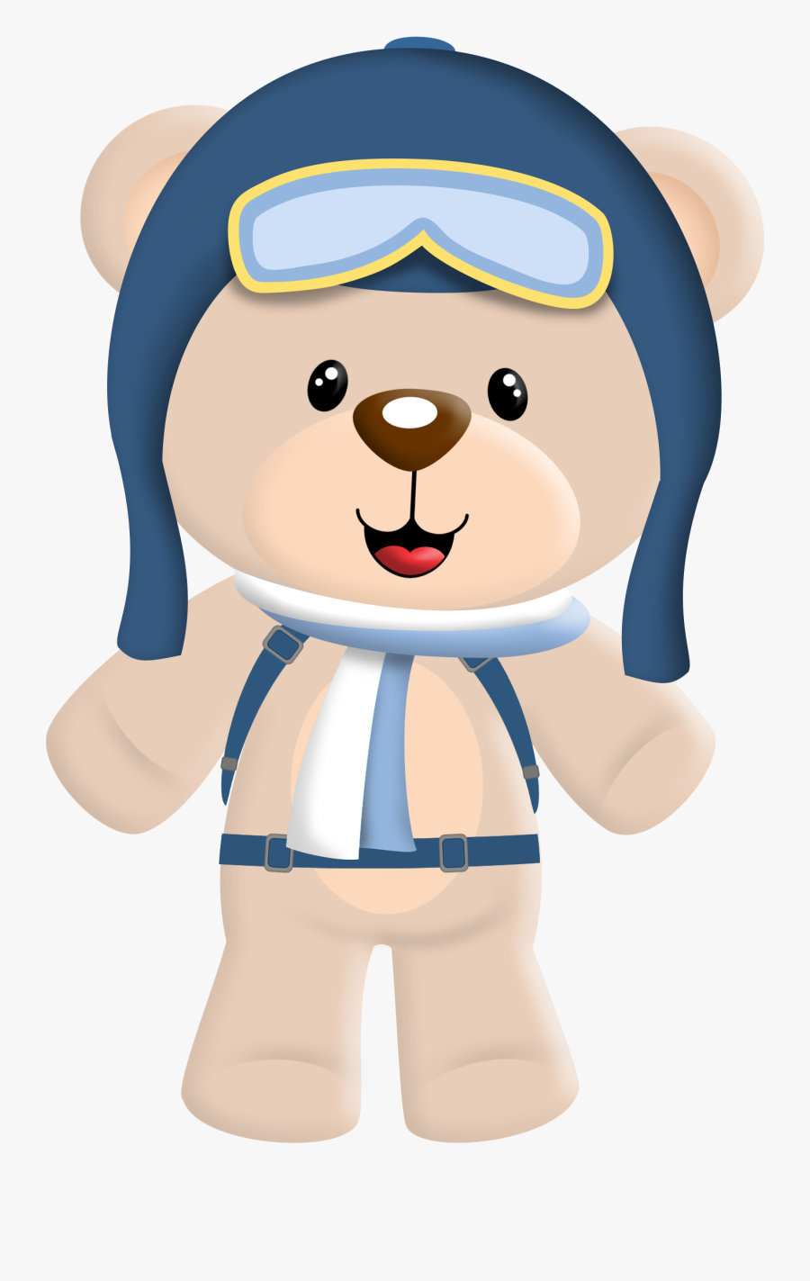 Clipart Plane Baby - Bear In Hot Air Balloon Png, Transparent Clipart