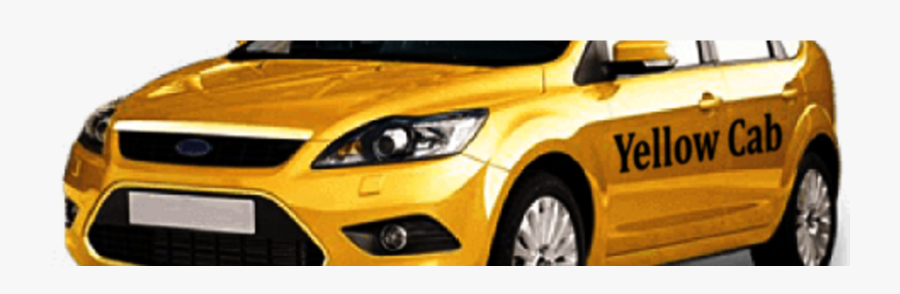 Yellow Cab - Taxi Image California Transparent, Transparent Clipart