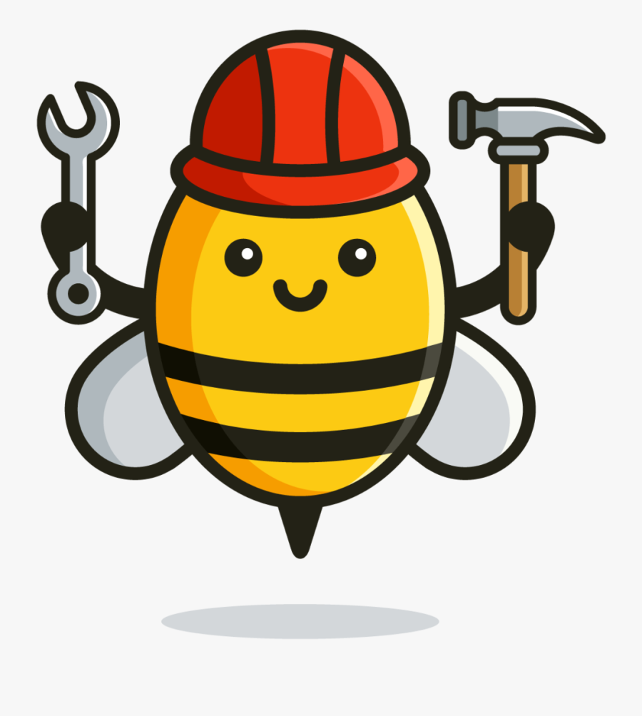 Worker Bees Clipart , Png Download - Cute Worker Bee Cartoon, Transparent Clipart