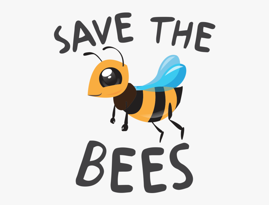 Save The Bees - Bumblebee, Transparent Clipart