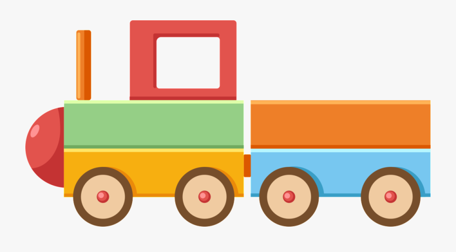 Cartoon Little Train Decorative Element, Transparent Clipart