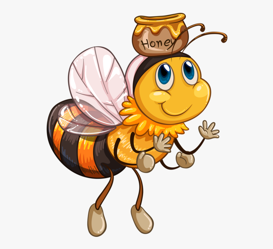 Honey Bee Cartoon Painting , Free Transparent Clipart - ClipartKey.