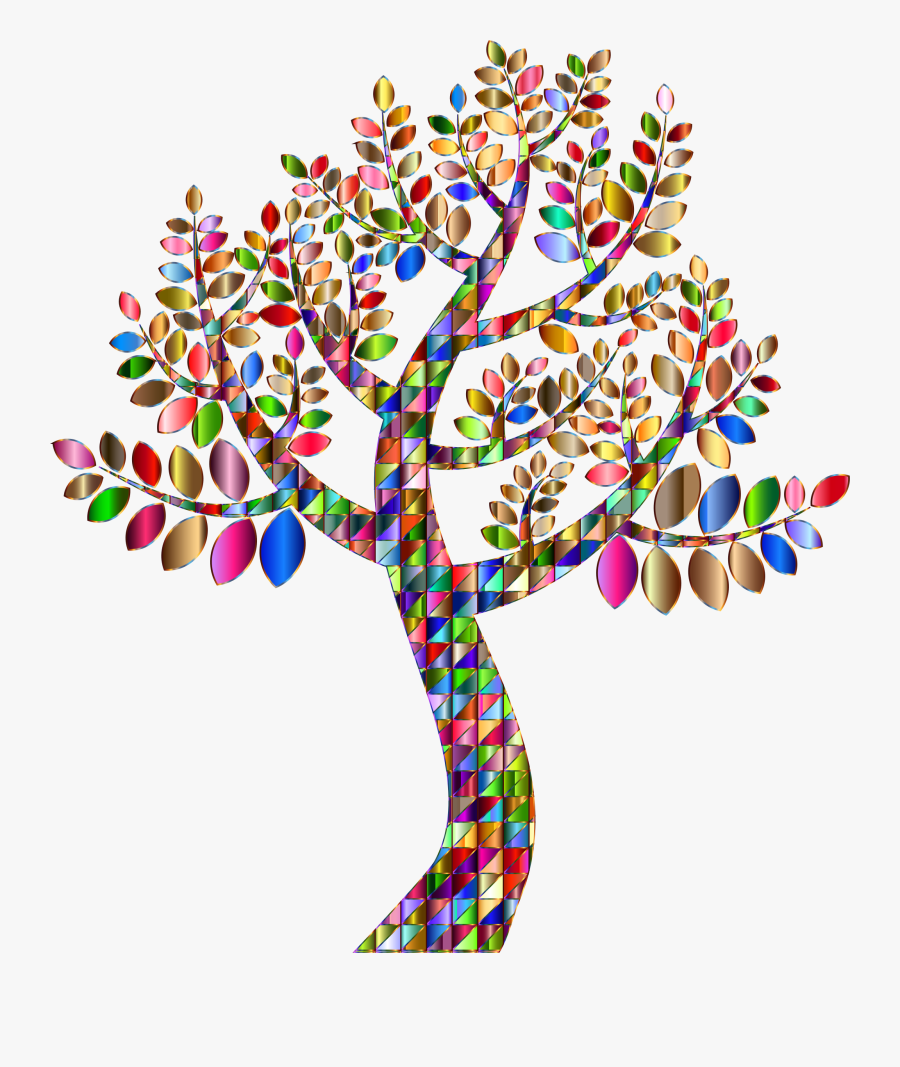 Tree Clipart Background - Colorful Family Tree Clipart, Transparent Clipart