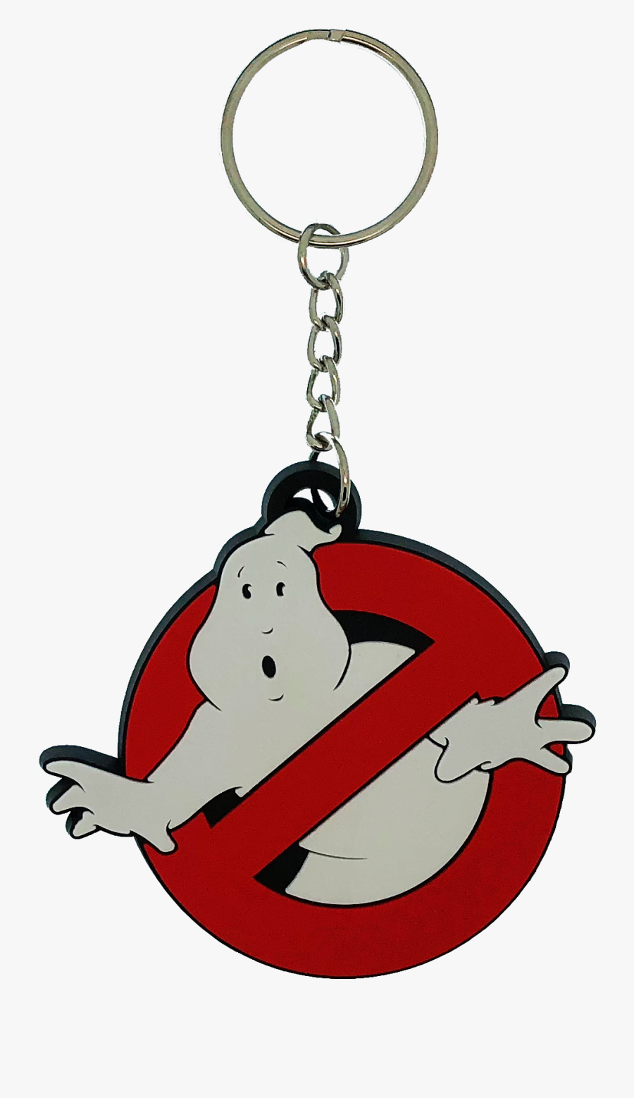 Ghostbusters Rubber Key Chain - Transparent Ghostbusters Logo Gif, Transparent Clipart