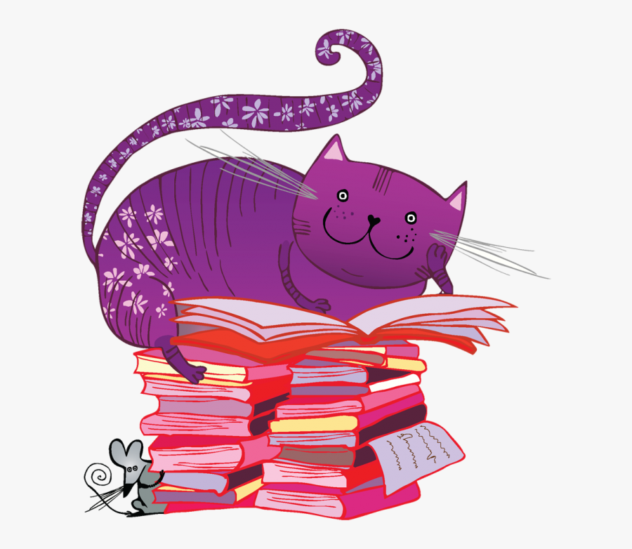 How To Log Your Extra Reading And Earn - Cat Reading Book Vector, Transparent Clipart
