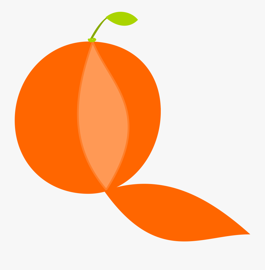 Clipart - Orange Peel Icon Png, Transparent Clipart