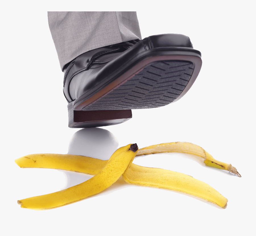 Clipart Banana Banana Skin - Banana Peel Slipping Png, Transparent Clipart