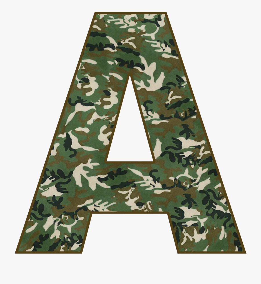 Capital Letter A Free - Camouflage Letter N, Transparent Clipart