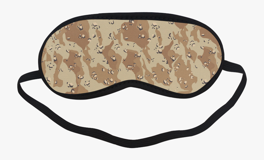 Desert Camouflage Pattern Sleeping Mask By Gravityx9 - Blindfold, Transparent Clipart