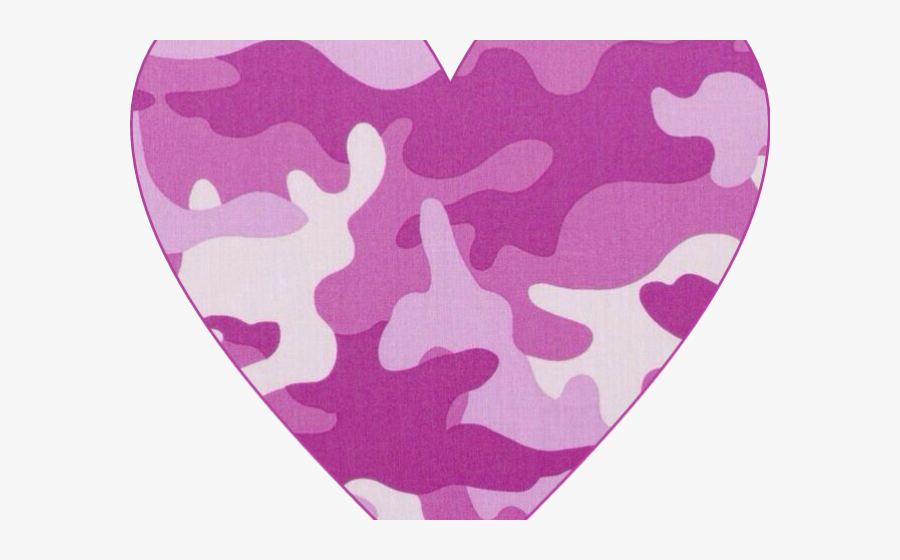 Camouflage Heart Cliparts - Pink Camo Wallpaper Iphone, Transparent Clipart