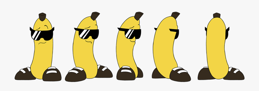 Banana Turn Around, Transparent Clipart