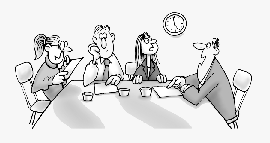 Cartoon Meeting - Attend A Meeting Cartoon, Transparent Clipart