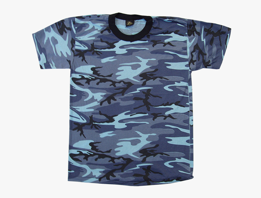 Military Clipart Camo Day - Blue Camo Shirt Png, Transparent Clipart
