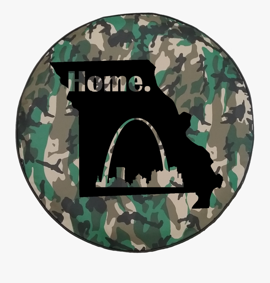 Woodland Classic Camo Missouri St Louis Arch Home State - Punisher Logo Military, Transparent Clipart