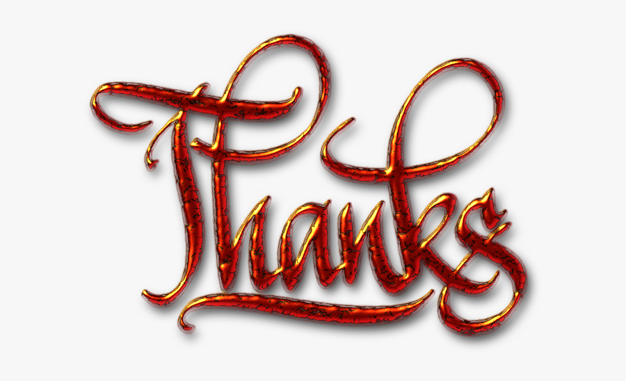 Texture Word Cliparts - Clip Art Thanks, Transparent Clipart