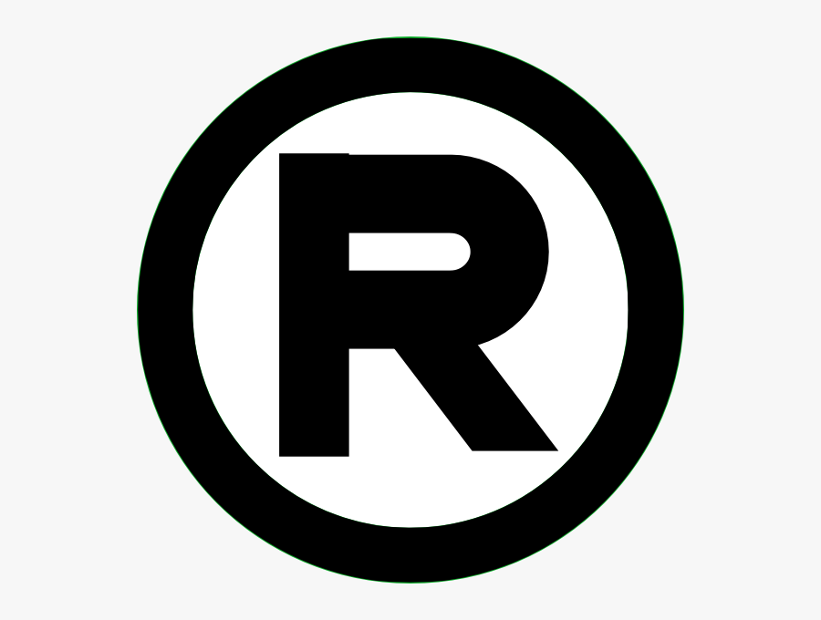 Registered Trademark Red, Transparent Clipart