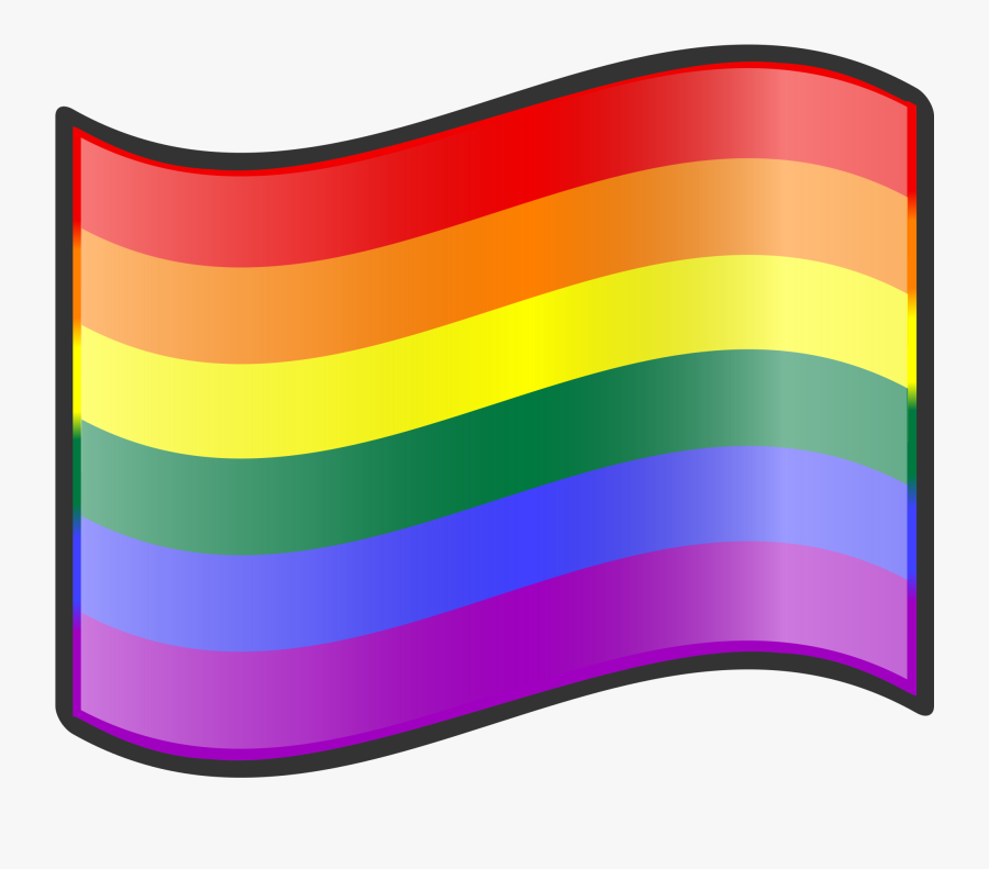 Gay Flag Clipart Transparent - Gay Pride Flag Cartoon, Transparent Clipart