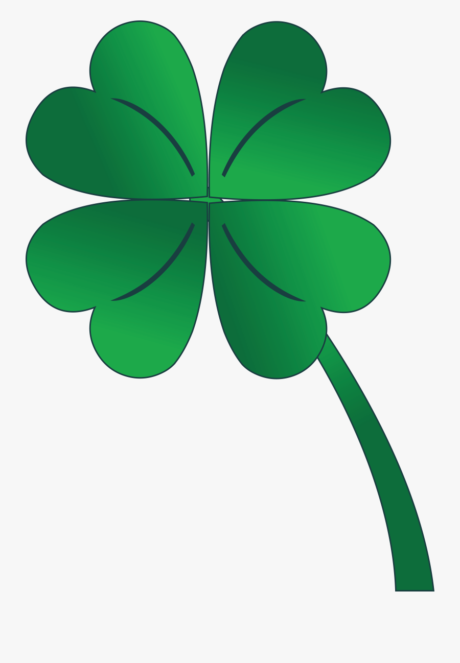 Patrick"s Day Shamrock - Clipart 4 Leaf Clover, Transparent Clipart