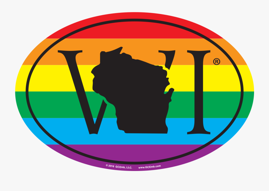 Wi Wisconsin Lgbt Removable X Euro Stickers By Gcemb, - Wisconsin Lgbt, Transparent Clipart