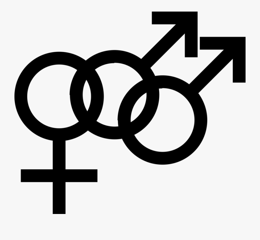 Symmetry,area,text - Bisexual Symbol, Transparent Clipart