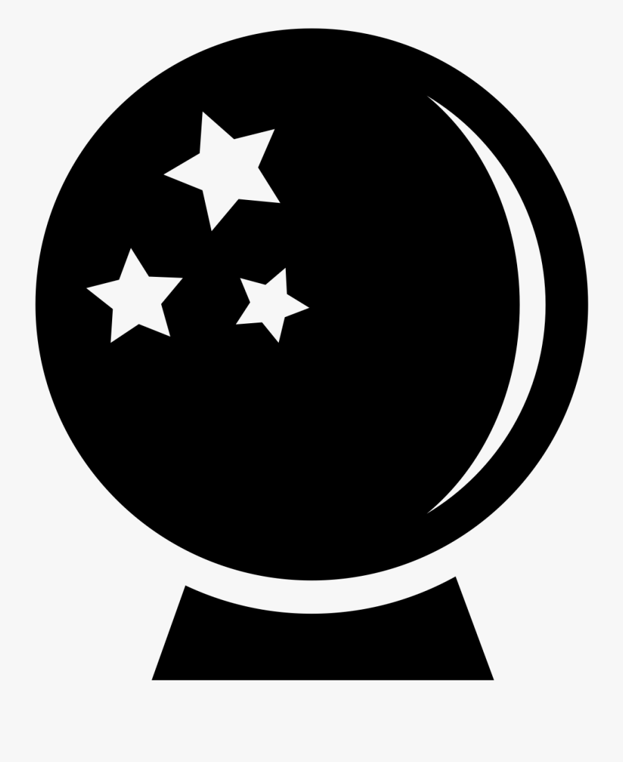 Crystal Ball - Crystal Ball Icon White, Transparent Clipart