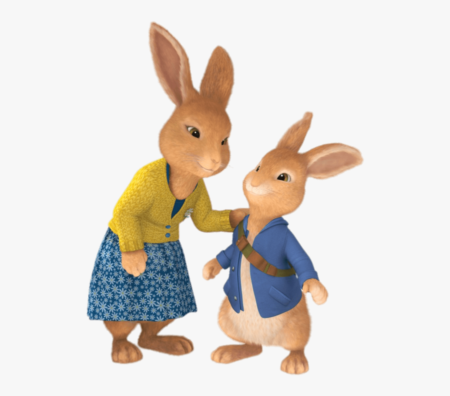 Peter Rabbit And Mum, Transparent Clipart