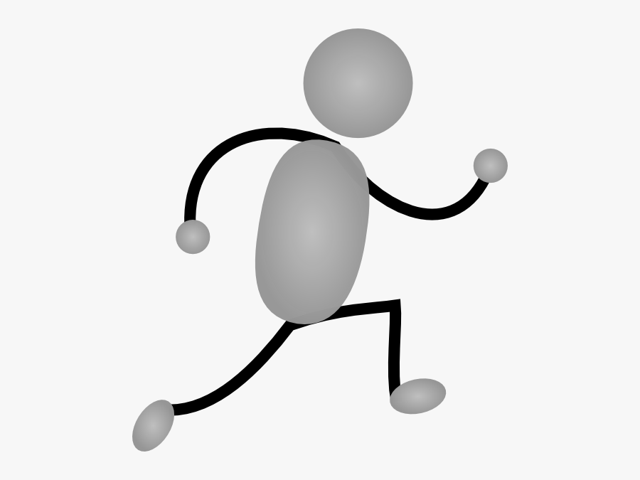 Jogging - Clipart - Running Man Animated Png, Transparent Clipart