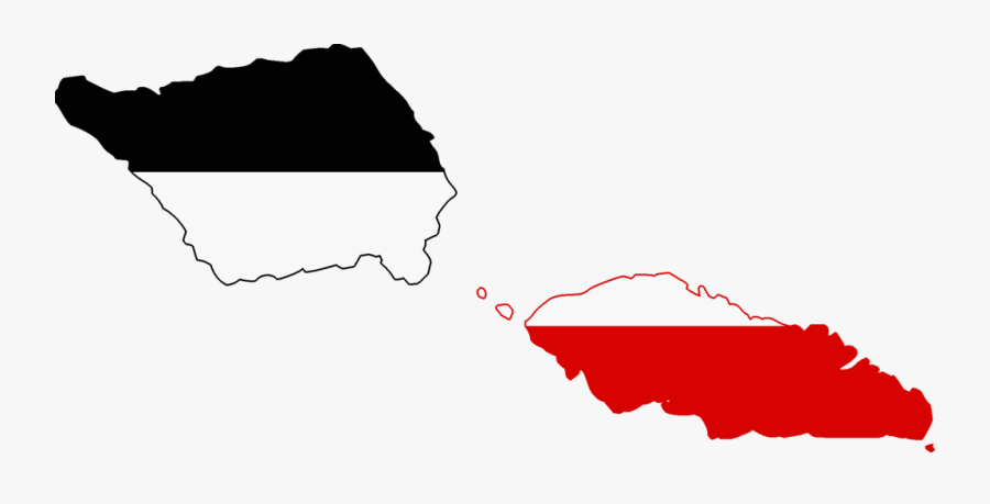 American Samoa Flag Map, Transparent Clipart