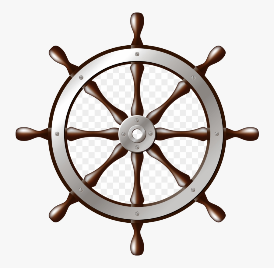 Ship Wheel Silver Clip Art Transparent Clipart Png - Transparent Background Ships Wheel, Transparent Clipart
