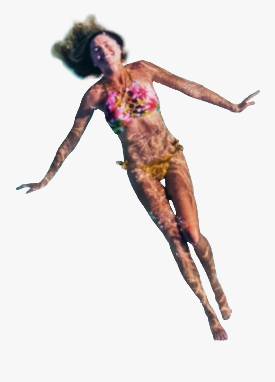 #girl #woman #swimming #floating #imageremixchallenge - Floating Woman, Transparent Clipart