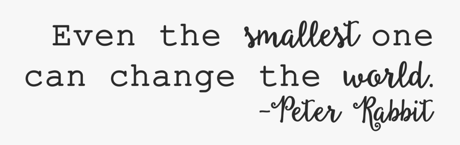 Freetoedit Quote Baby Peterrabbit Sticker - Calligraphy, Transparent Clipart