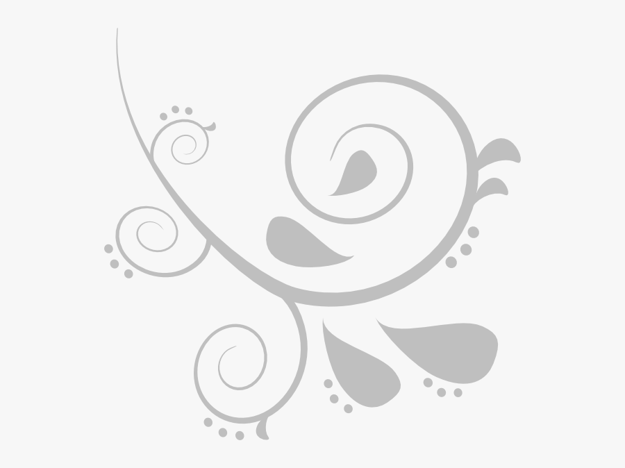 Transparent Silver Clipart - Silver Swirls Transparent Background, Transparent Clipart