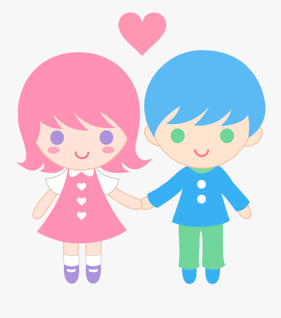 Transparent Couples Clipart - Couple Lover Cartoon Png, Transparent Clipart