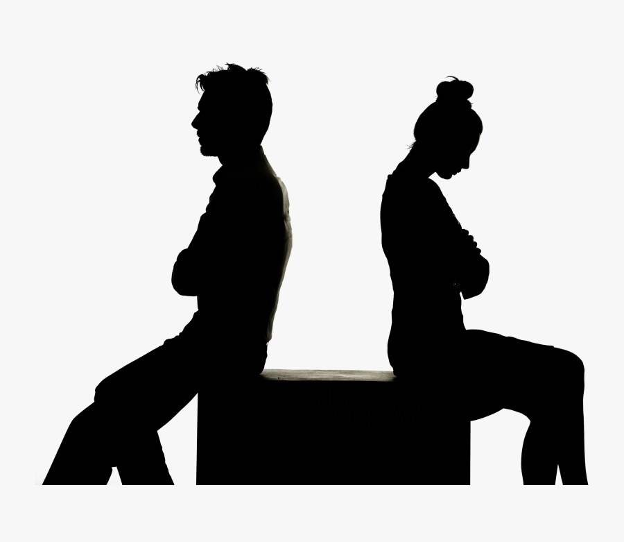 Sad Couple Png File - Relationship Break Up Png, Transparent Clipart