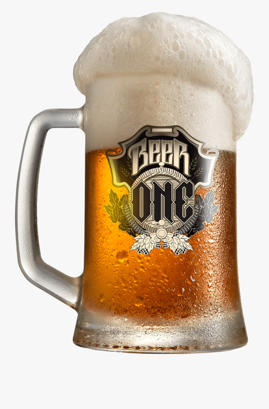 Lager Beer Wheat Stein Glasses Free Transparent Image - Beer One Png, Transparent Clipart