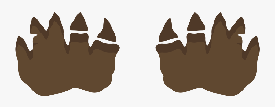 Transparent Counterclaim Clipart - Brown Dinosaur Footprints, Transparent Clipart