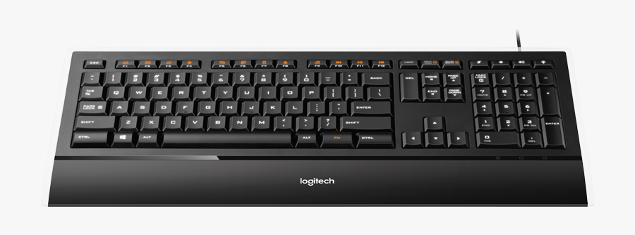 Clip Art Library Library Illuminated K Slim Design - Logitech K470, Transparent Clipart