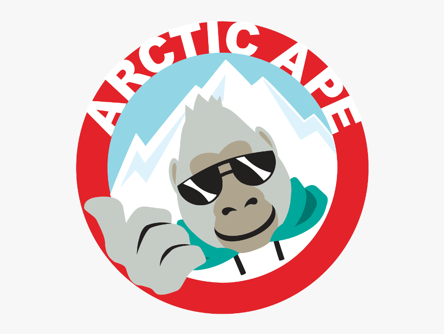 Arctic Ape Large Logo, Transparent Clipart