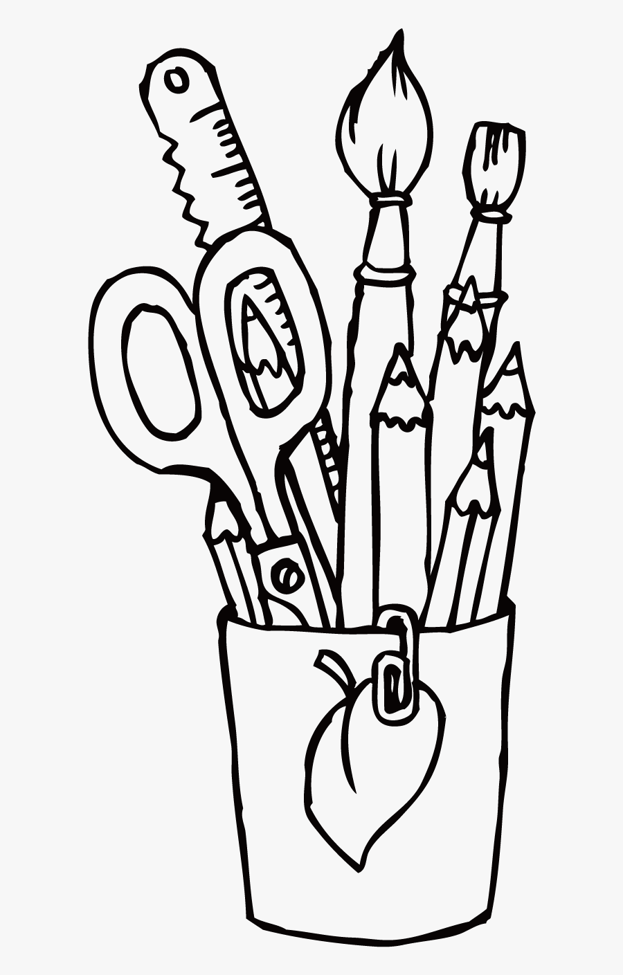 Tranh Vẽ Đồ Dùng Học Tập, Transparent Clipart