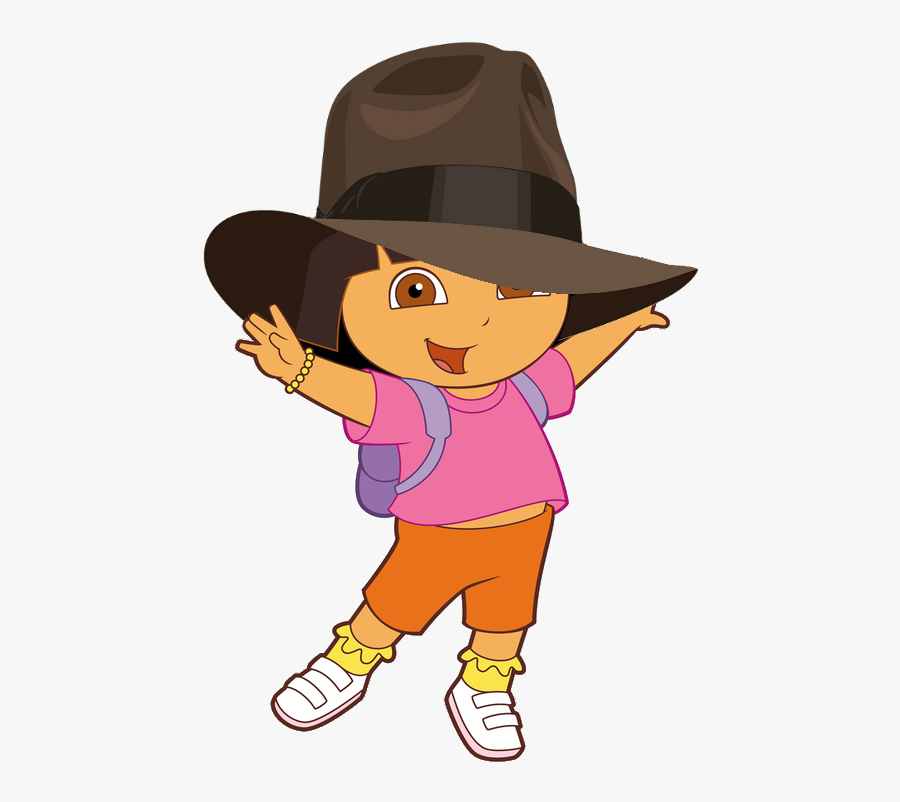 Index Of Images Humor Fedora - Dora The Explorer With Hat, Transparent Clipart