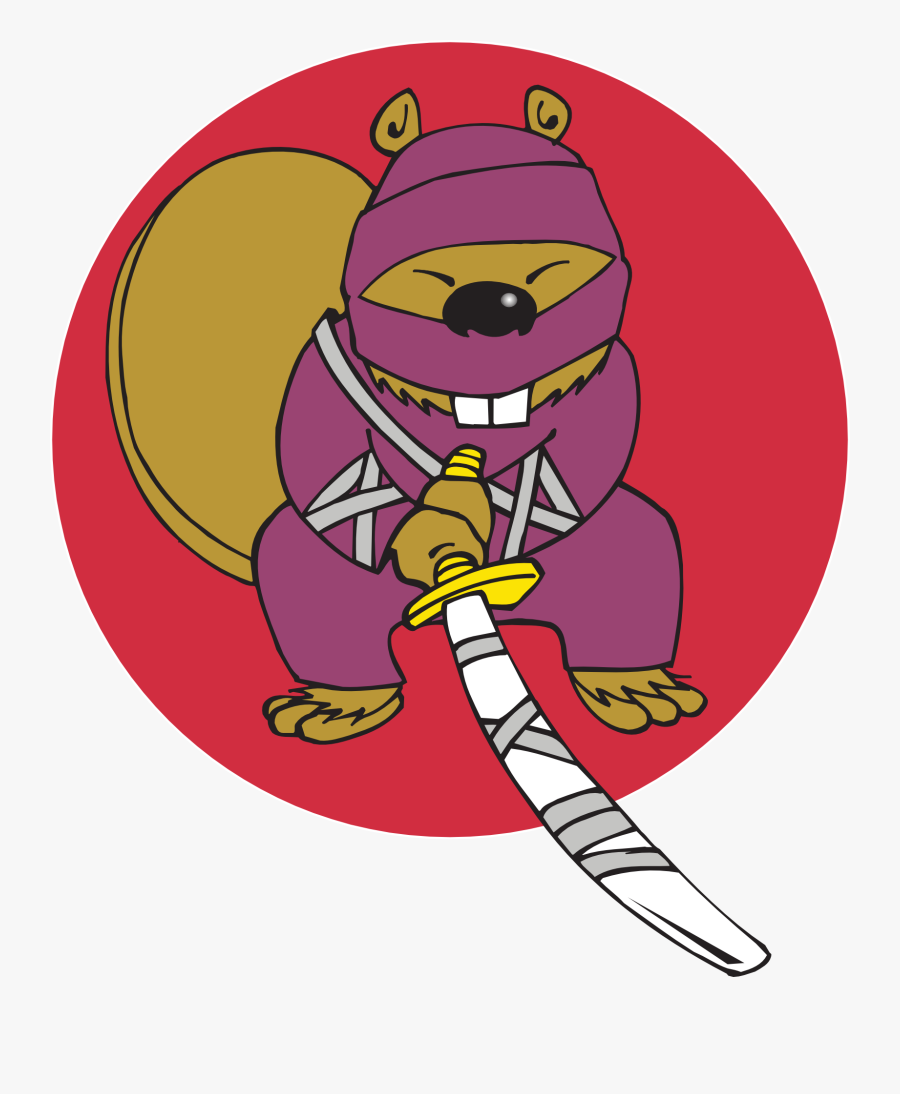 Ninja Beaver Animal Free Picture - Castor Ninja, Transparent Clipart