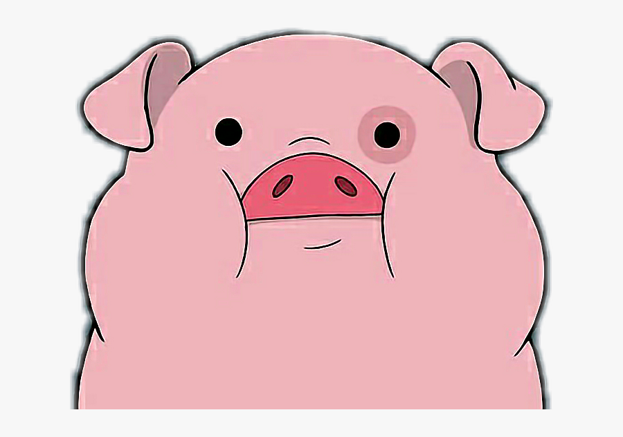 #pig #piggy #funny #pink - Pato Gravity Falls Png, Transparent Clipart
