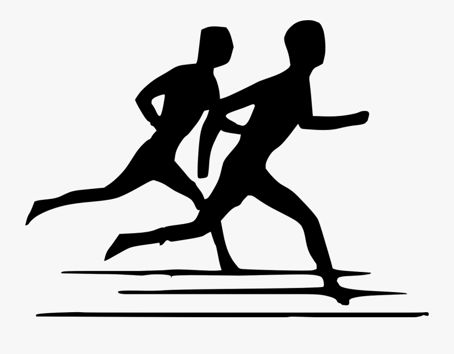 Running Training Club K - Athletics Black And White, Transparent Clipart