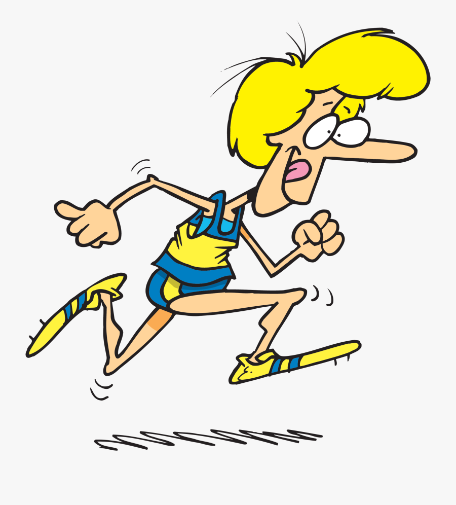 Copyright Free Images For Running - Running On A Track Drawing, Transparent Clipart
